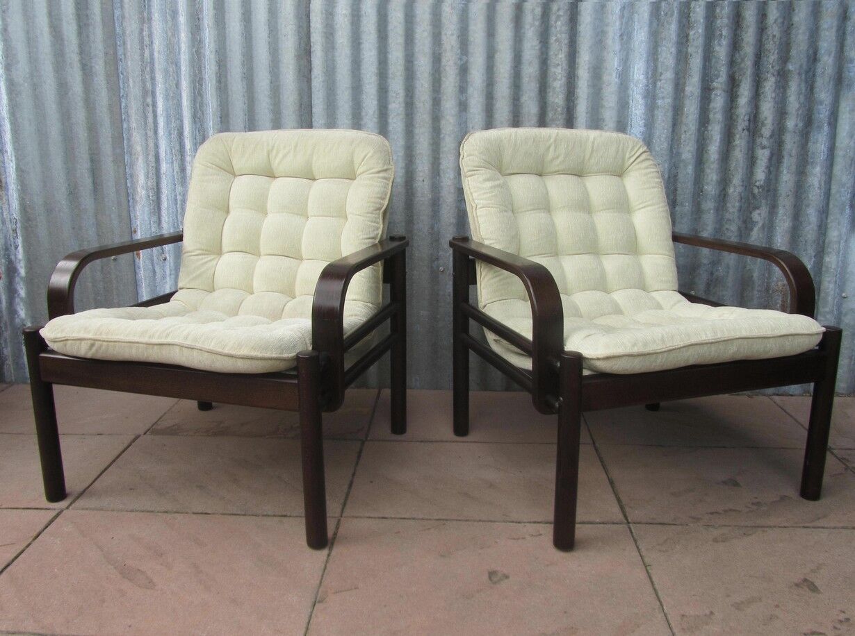 Lounge Easy Chairs by Bror Boije for Dux Miljo Expo, Sweden 1980s, Set of 4