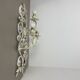 1 of 3 xxl 73cm white Metal Florentiner Theatre wall Light, Italy, 1970s