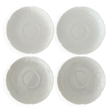 4 Royal Schwabap white saucers