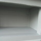 Vintage buffet green of gray, wooden tray