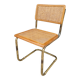Marcel Breuer chair in cane model B32 vintage gold color