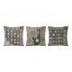 Lot de 3 housses de coussin turque vintage 51x51 cm