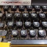 Nogamatic 400 yellow typewriter overhauled new ribbon