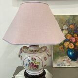 Ceramic lamp pattern roses
