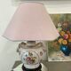 Ceramic lamp pattern roses