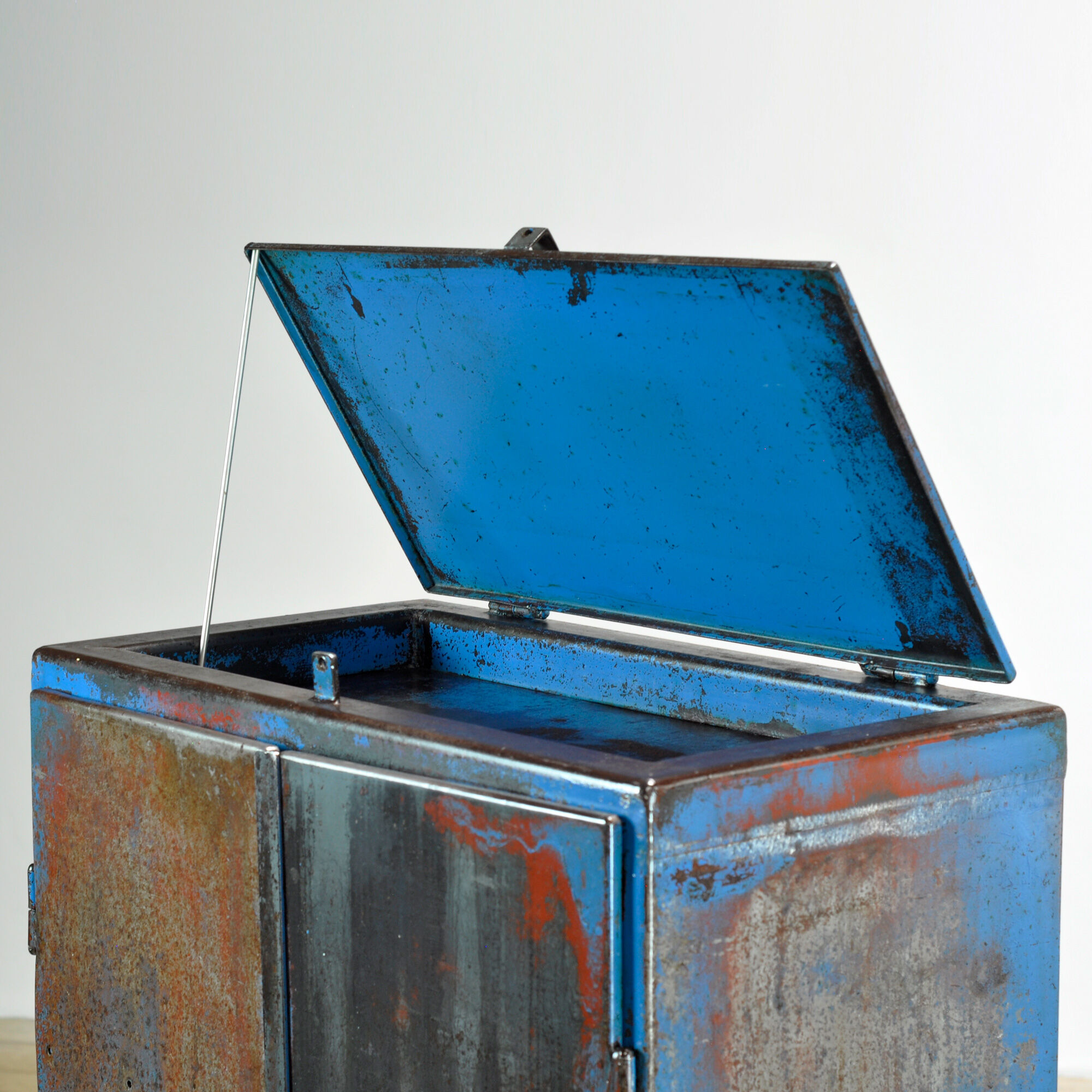 Iron industrial cabinet, 1970s