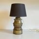 Chic brass lamp and vintage fabric