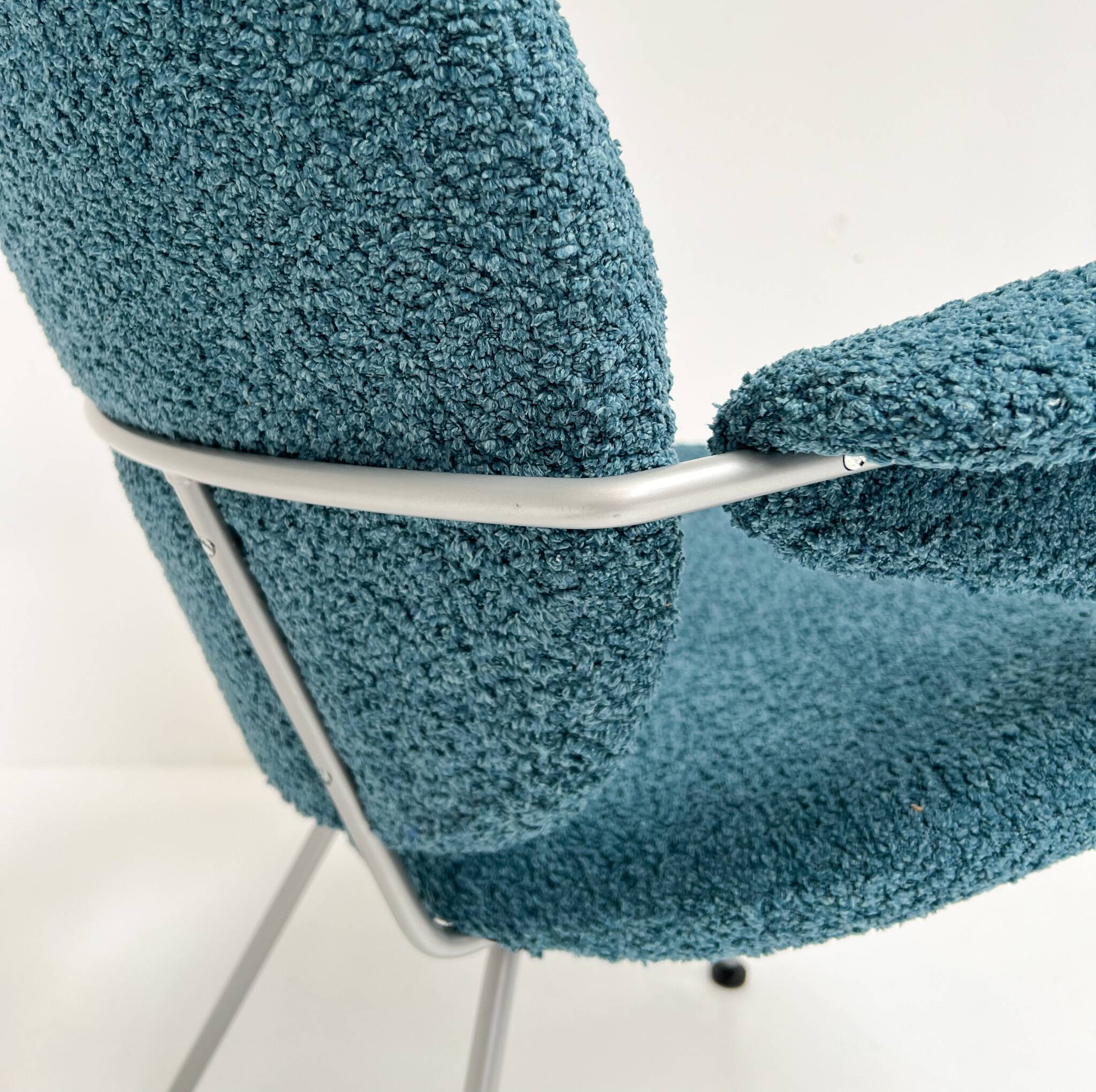 Reupholstered Trienale armchair by Willem Gispen for Kembo Rhenen