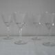 Lot B 6 glasses of chiseled crystal wine Height 15.5 cm Diameter edge sup. 8 cm