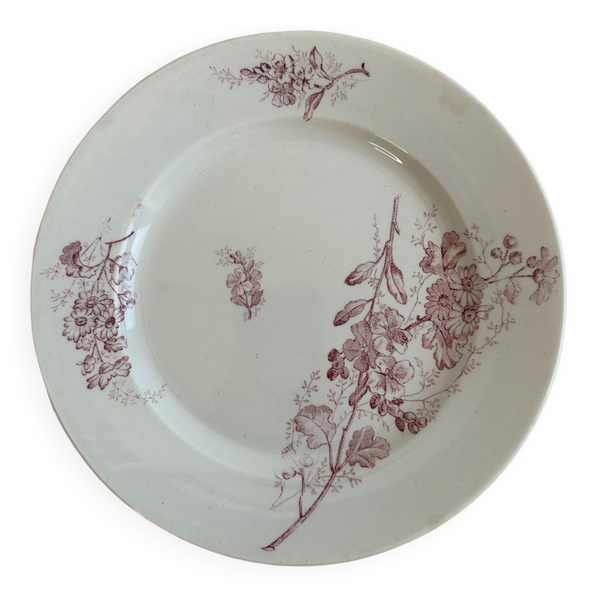 Assiette à dessert Terre de fer