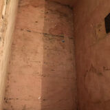 Old 18th century case in studded leather