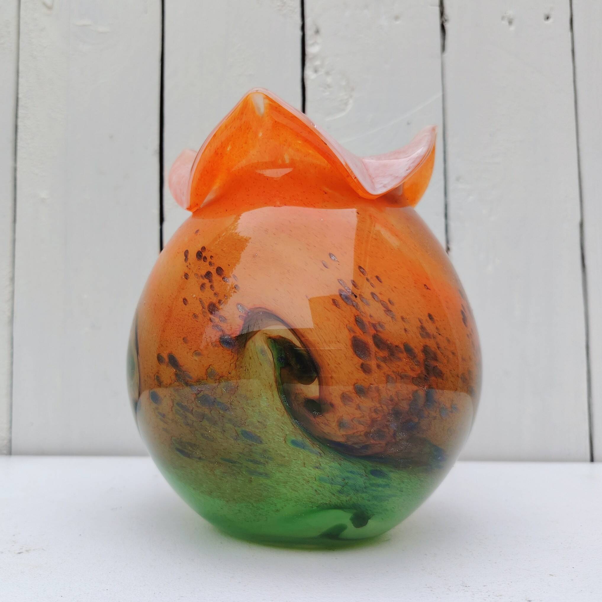 Vintage Gabriel Milesi Blown Glass Vase