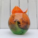 Vintage Gabriel Milesi Blown Glass Vase