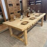 Large farmhouse table with 10 drawers
