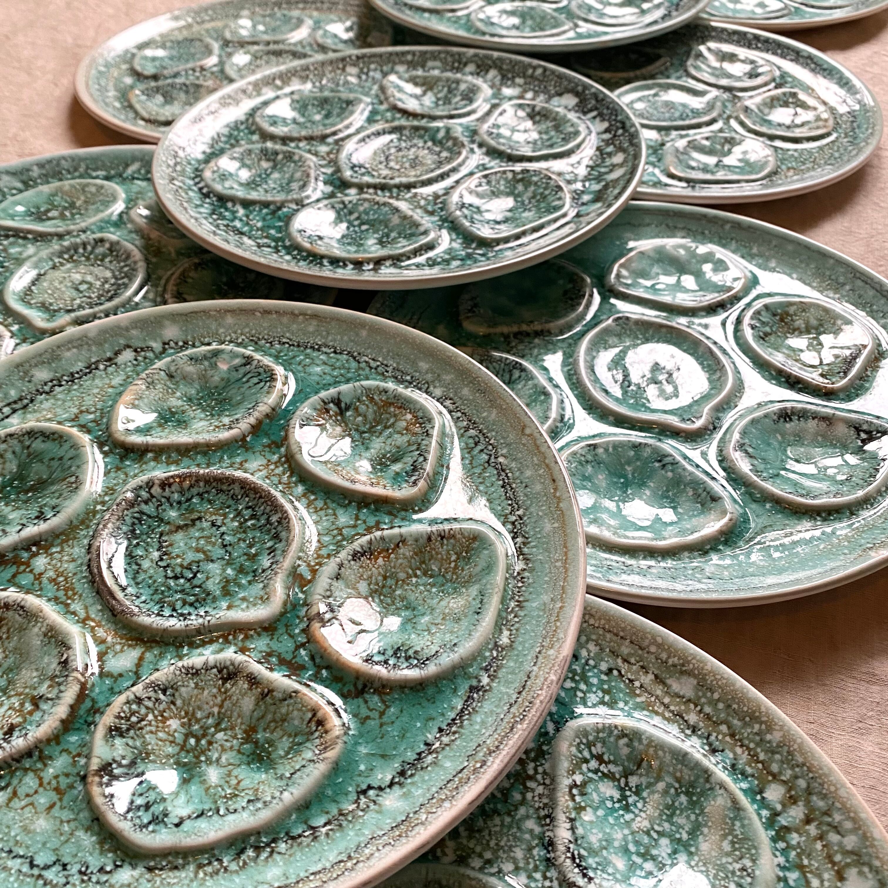 Niderviller oyster plates x12