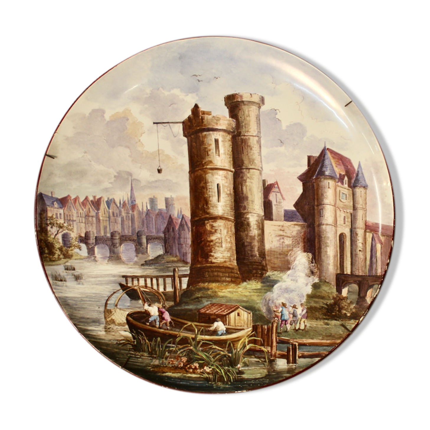 Plat En Faïence Creil Et Montereau
