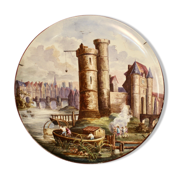 Plat En Faïence Creil Et Montereau