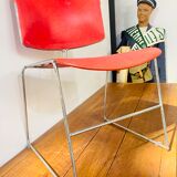 Série 6 chaises bureau design Steelcase X Max Stacker 1970’
