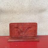 Porte courrier en cuir africain