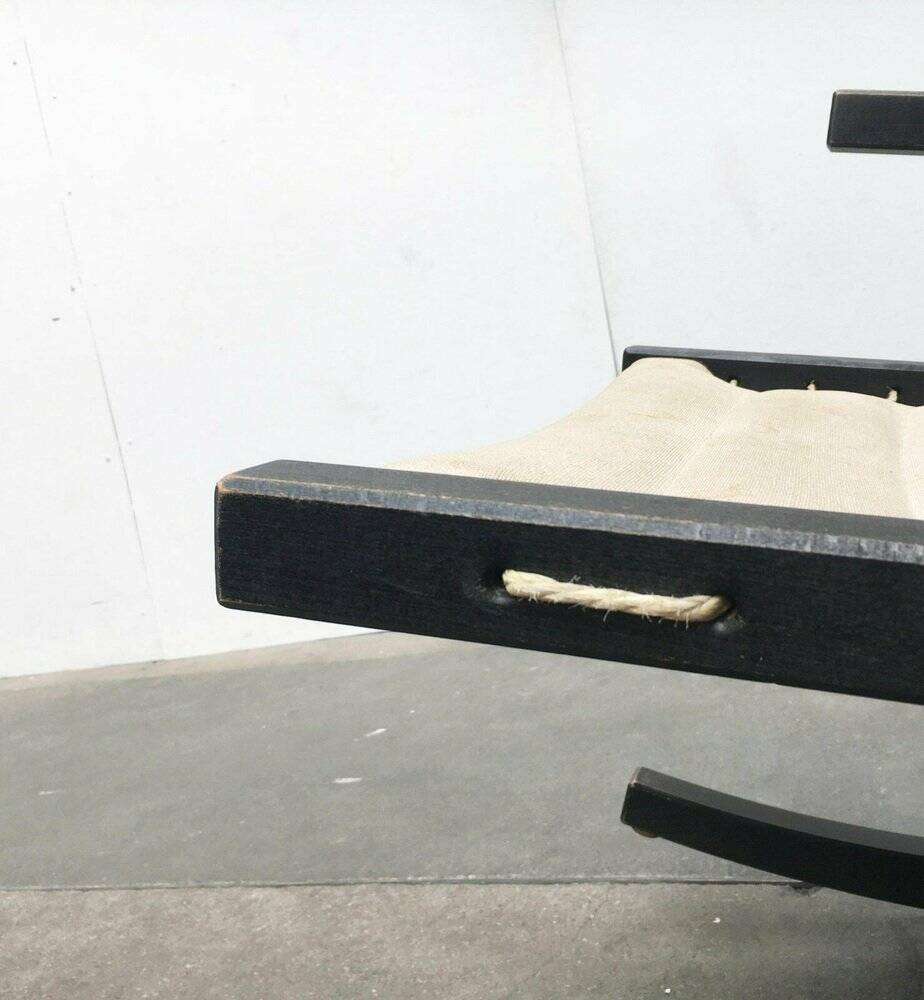 Mid-century German minimalist Safari rocking chair by Casala, 1960s.