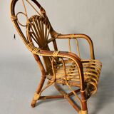 Fauteuil d'enfant en rotin  1900