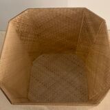 Cache pot Christian Dior en rotin et altuglas