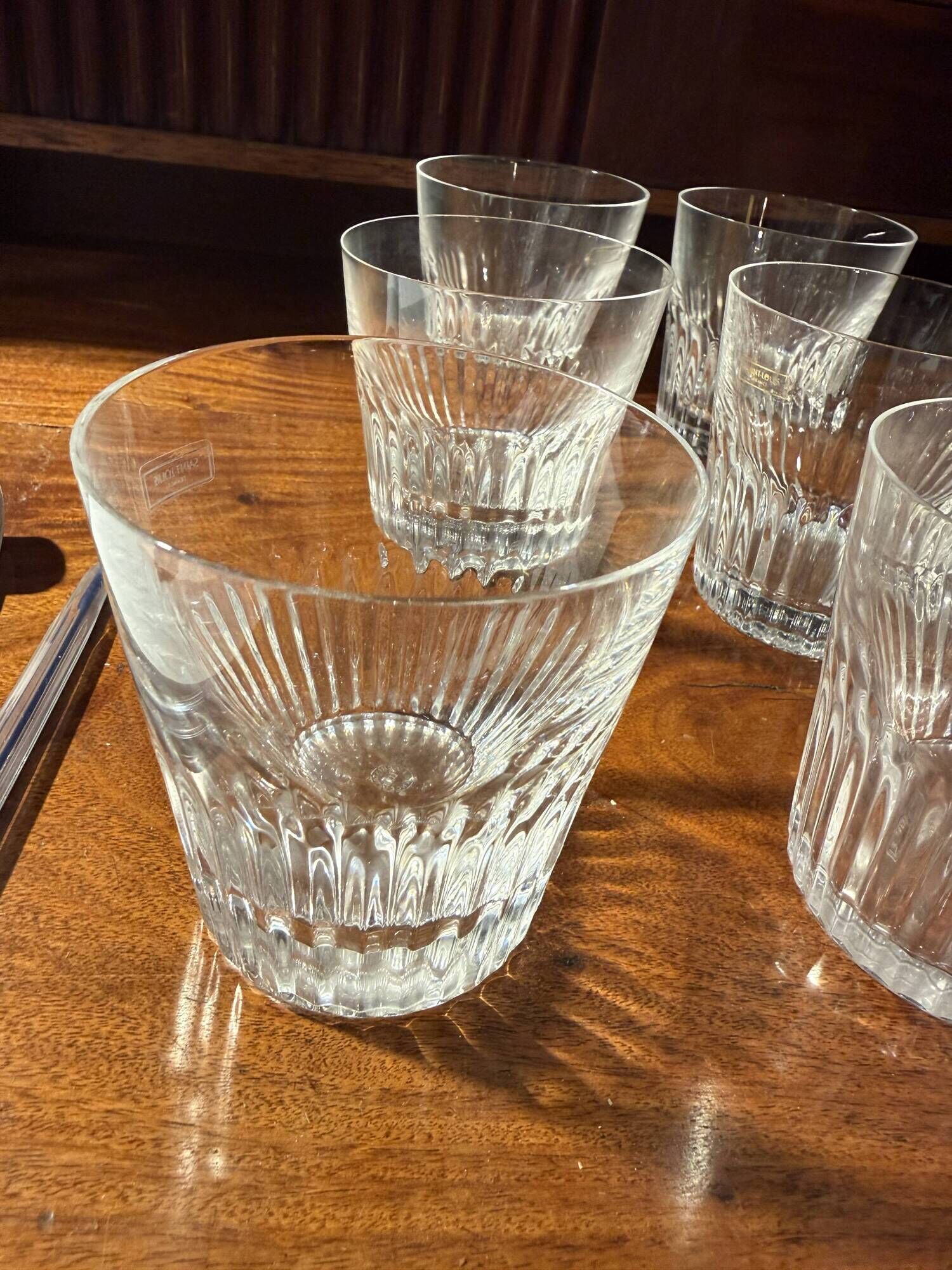 Service à whisky Saint-Louis modèle Manhattan Carafe et 6 gobelets cristal