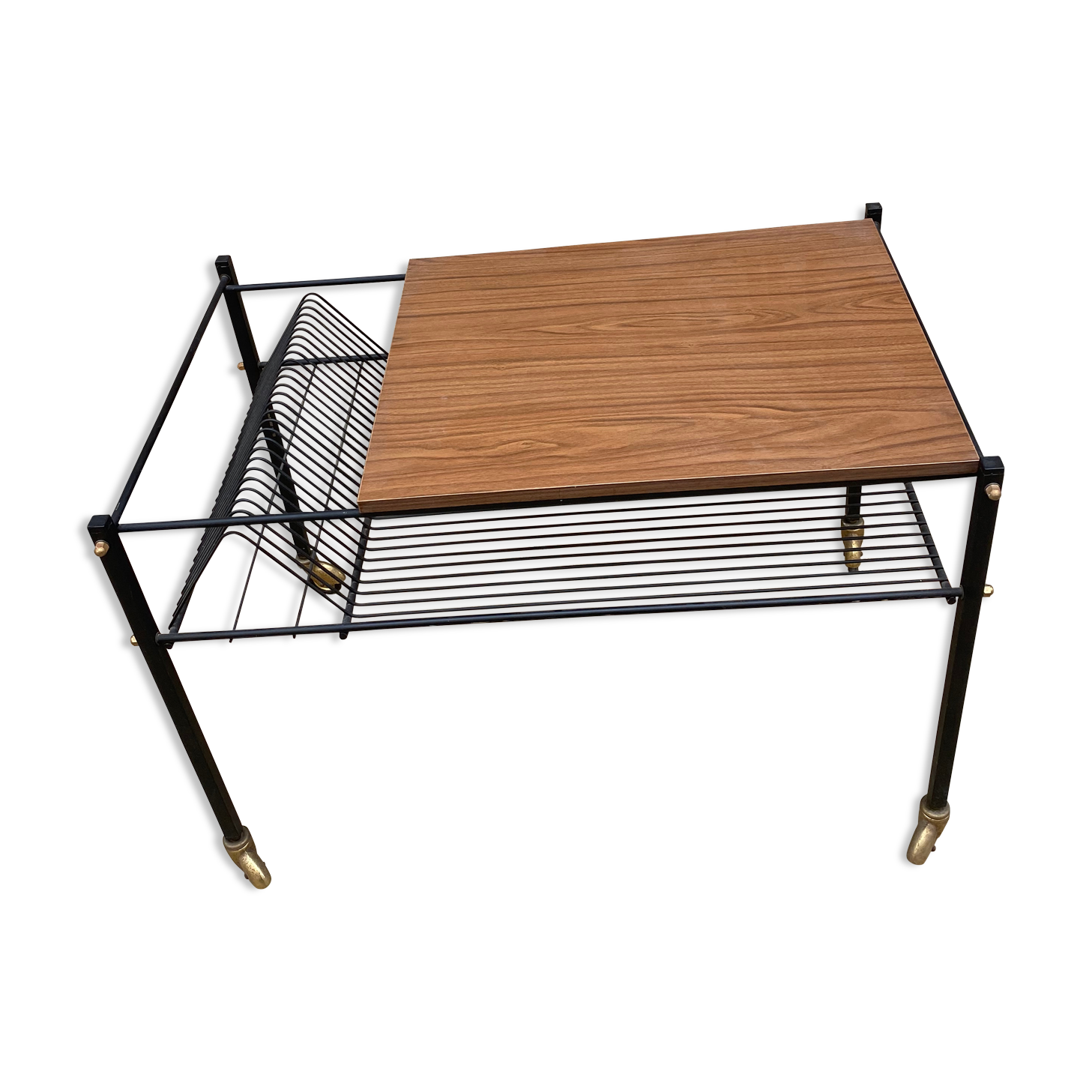 Vinyl row coffee table