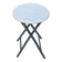 Tabouret industriel pliable en acier gris et bois blanc