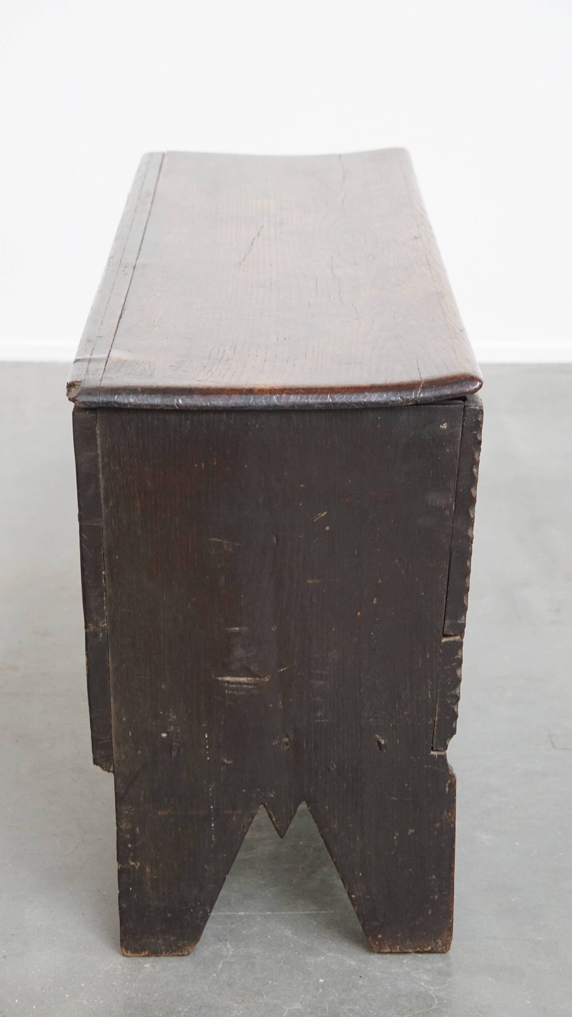 17th-century English oak antique chest