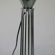 Lamp "space age". glass reflector, metal base. Circa 1970