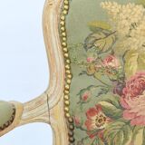 Louis XV style convertible armchair