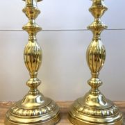 Antique pair of Louis Philippe period candlesticks and torches