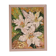 Original Swedish oil on panel from the mid-century – white lilies