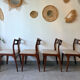 4 Scandinavian teak chairs Samcom Andersen Johannes