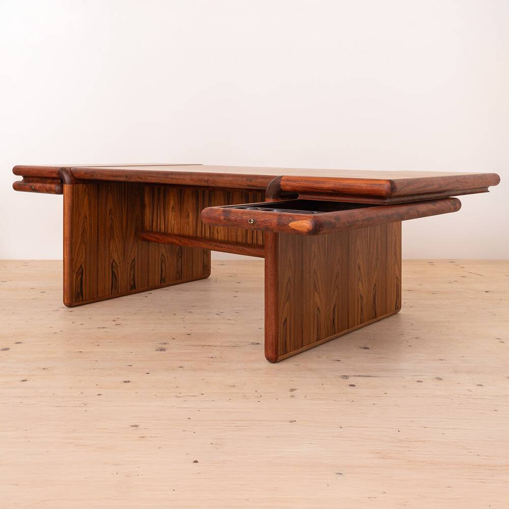 Supreme Executive Desk by Dyrlund, Danish Modern, attr. to Jensen & Valeur