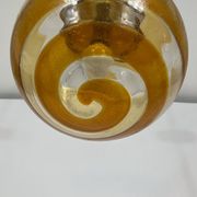 Mid-century Italian Murano glass sphere pendant lamp from 60s
