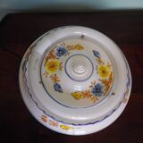 Round hand-painted ceramic ceiling light