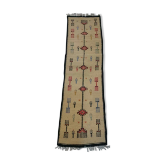 Kilim multicolor wool corridor  186x56cm