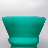 1960s green vase in murano glass by michielotto
