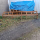Banc d eglise en chene des annees 1950