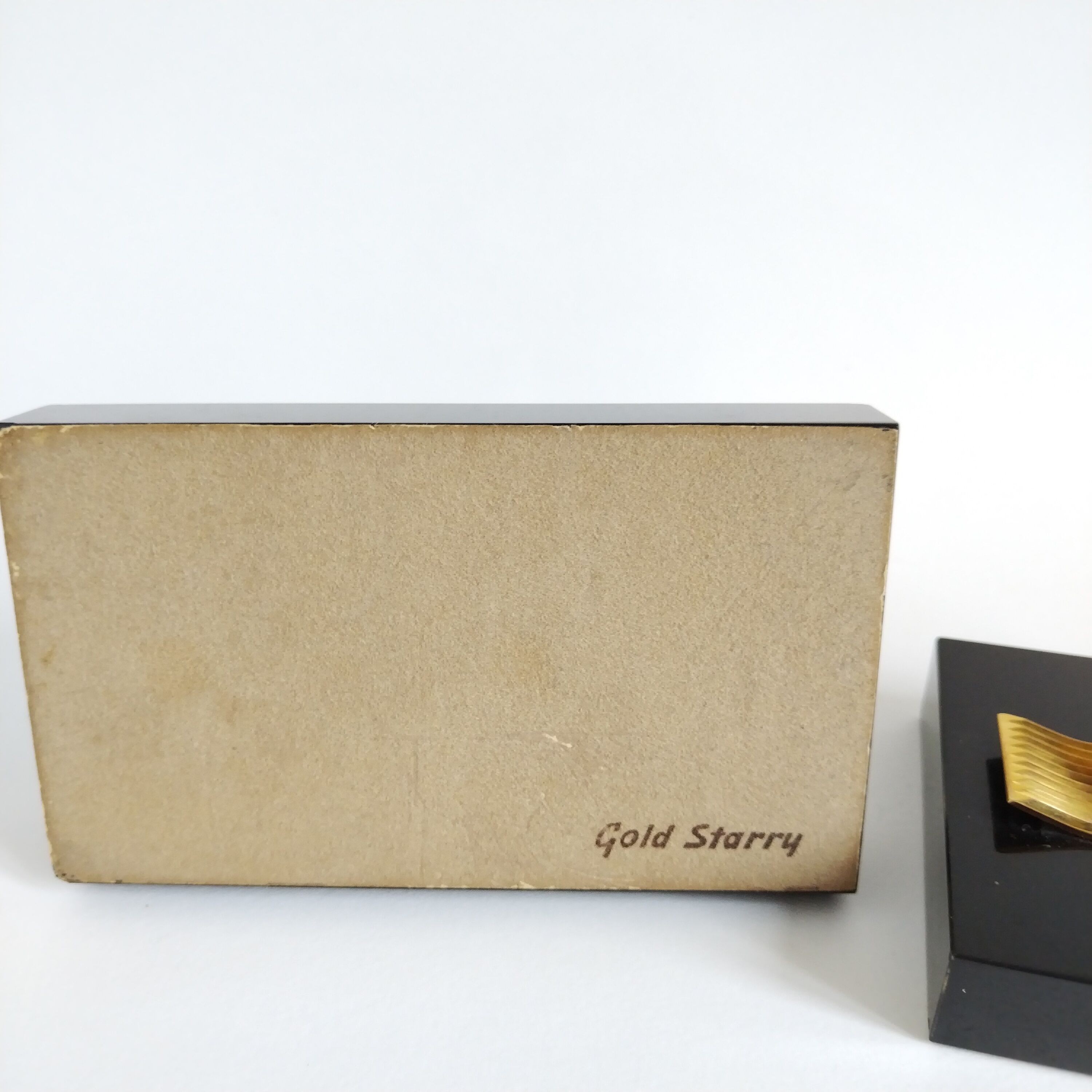 Pair of vintage Art Deco style bookends in marble and gold-plated metal