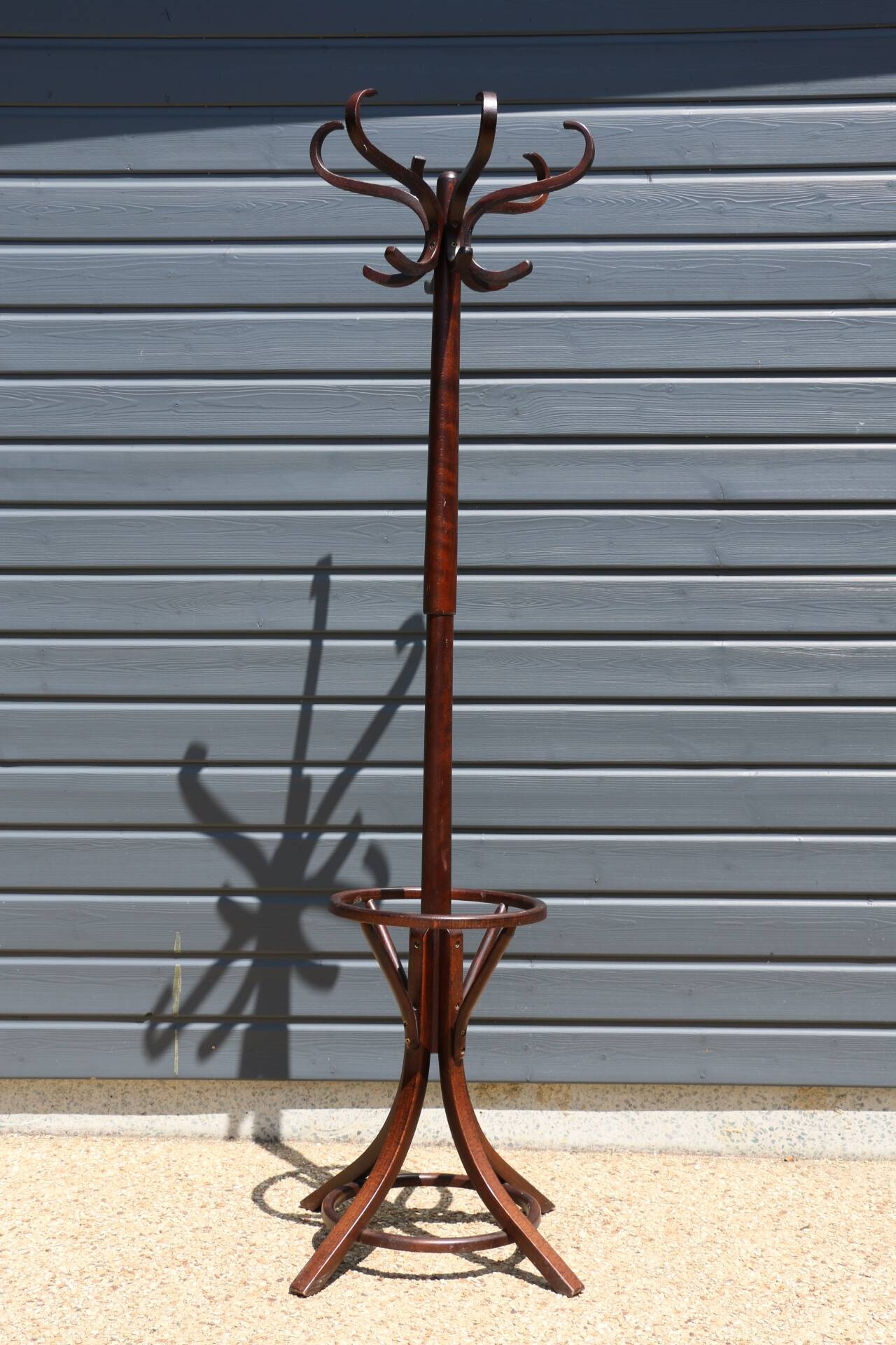 BAUMANN parrot coat rack dark beech umbrella stand