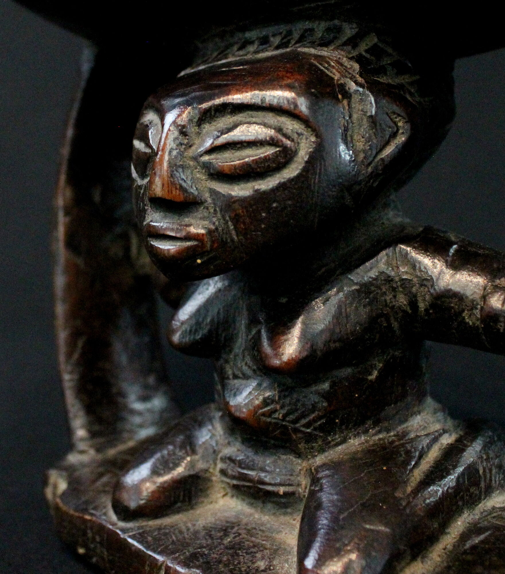 Former neck support ethnic Luba Democratic Republic of Congo
