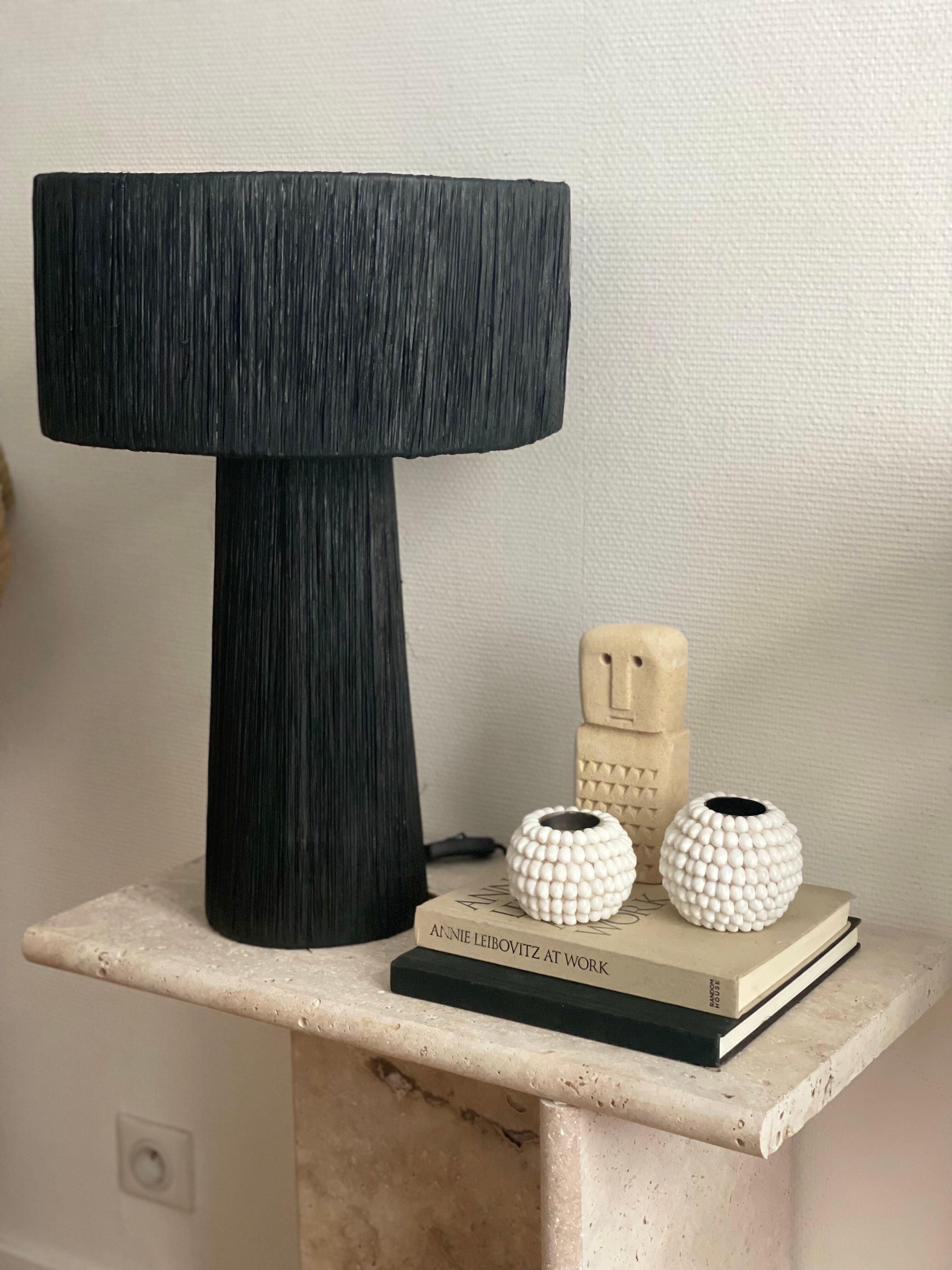 Irregular trapeze mirror organic brass black minimalist 80x110cm