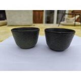 Pair of Chinese Bowls from the 19th Century in Cast Iron