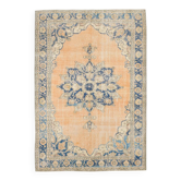 Large Blue Persian Area Rug, 206x294Cm