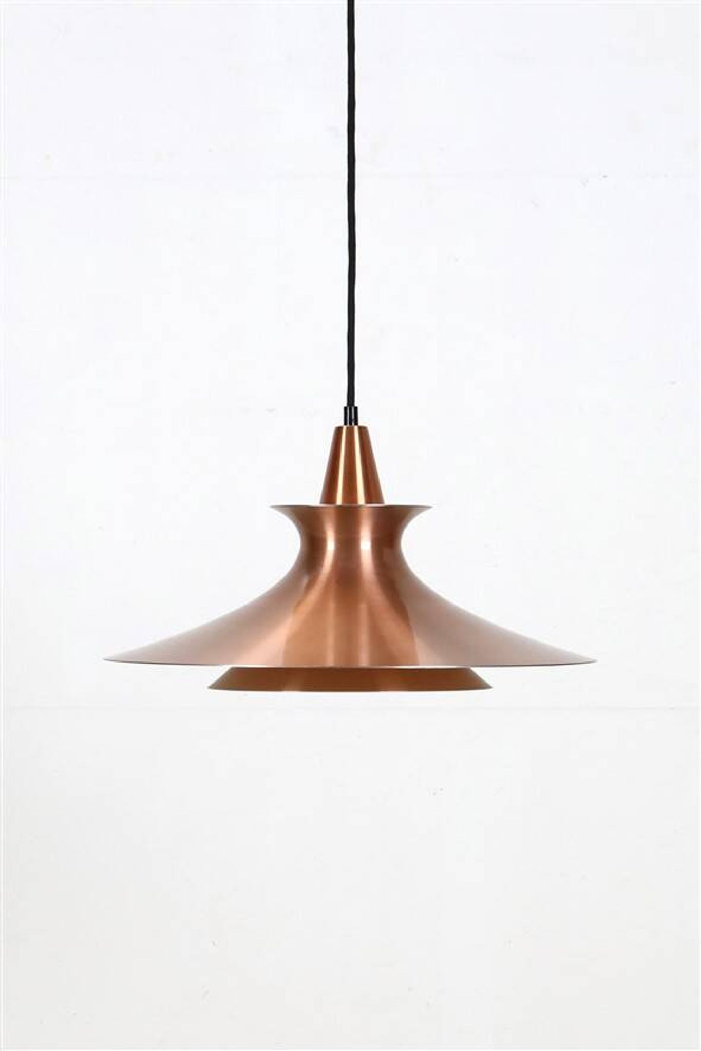 Mid-century pendant lamp / copper / aluminium / Danish modern design / 1960s / 1970s