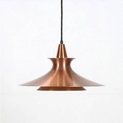 Mid-century pendant lamp / copper / aluminium / Danish modern design / 1960s / 1970s