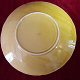 Plat rond barbotine Sarreguemines
